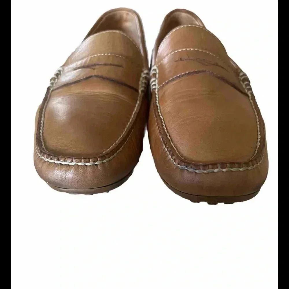 Alan Payne New Men’s Slip On Brown Driver Leather Penny Loafer Size 10.5M‎
